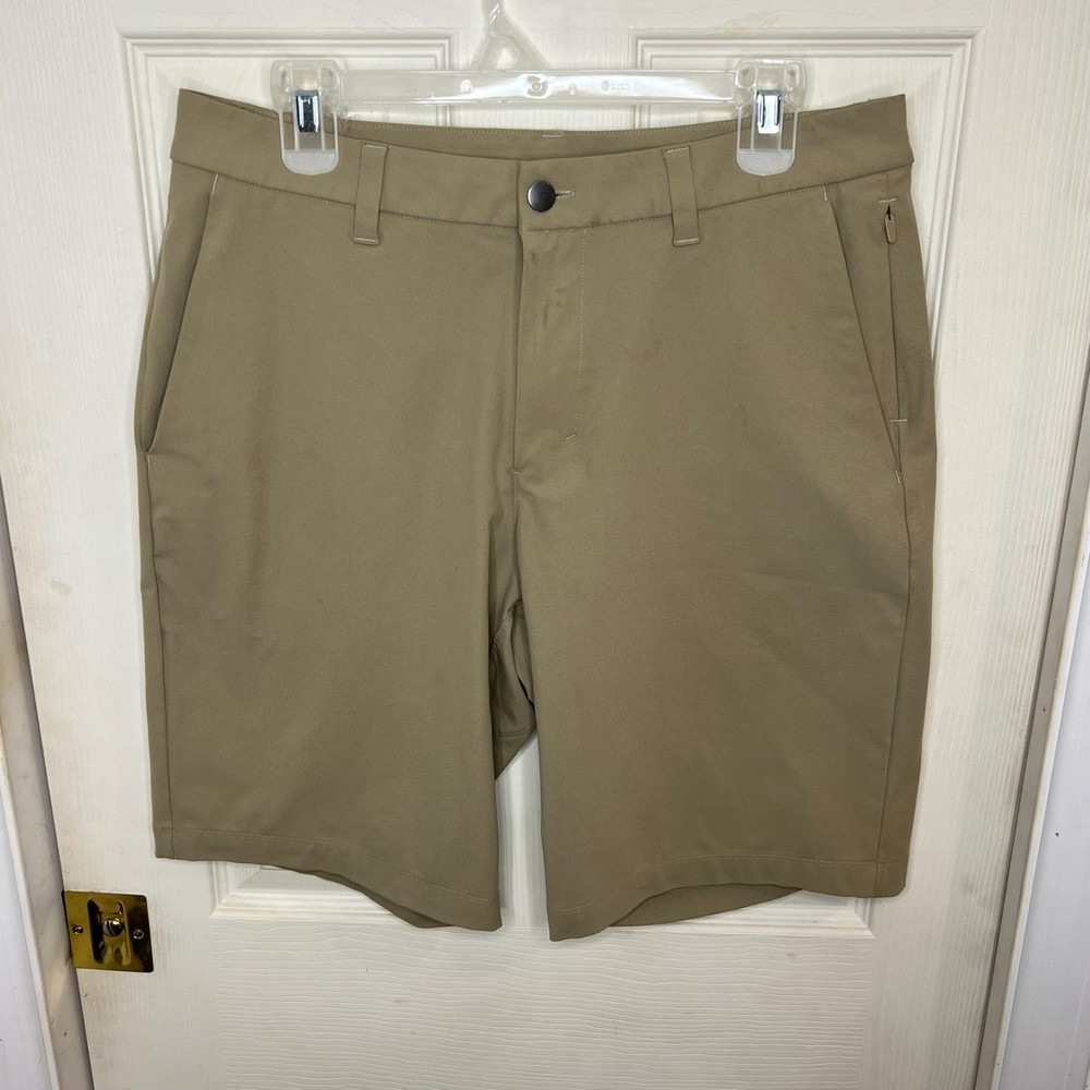 Mens Lululemon Dress/Performance Golf Shorts Tan Size 32